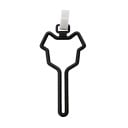 Suport din plastic pentru saci de excremente pentru câini 13x6 cm Clip hands-free pentru lese și genți Dispenser portabil pentru plimbări 2