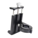 Suport metalic universal pentru telefon pe bicicletă și motocicletă cu șurub de blocare, suport din aluminiu rotativ la 360° pentru ghidon cu set de montaj 5