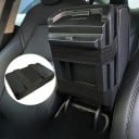 Suport pentru cot ridicat 35 x 21 x 7,5 cm Perna din piele PU neagră cu 2 suporturi pentru băuturi Spațiu de stocare pentru carduri Protector 2