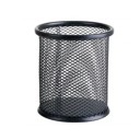 Suport pentru creioane din plasă metalică, 9,5 x 9 cm, pătrat, organizator de papetărie, durabil, cutie de depozitare pentru pixuri 1