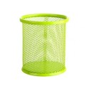 Suport pentru creioane din plasă metalică, 9,5 x 9 cm, pătrat, organizator de papetărie, durabil, cutie de depozitare pentru pixuri și birou 3