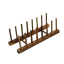 Suport pentru farfurii din lemn Organizator din lemn pentru bucatarie Organizator pentru bucatarie Scurgator de vase 31 x 11,5 cm 2