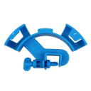 Suport pentru filtrare acvariu 11,8x2,5x6 cm Clema de fixare pentru furtun Unelte de filtrare pentru tub 12/16 mm Montaj pe sticlă până la 1,2 cm 1