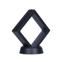 Suport pentru monede negru reglabil 7 x 7 x 2 cm Suport pentru monede comemorativ multifuncțional Decorare de birou pentru monede de colecție Cutie 1