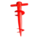 Suport pentru parasolar din plastic, 31 x 17 cm, cu vârf și spirală, suport reglabil, culoare aleatorie, ideal pentru nisip și gazon 2
