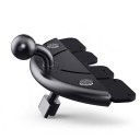 Suport pentru slotul CD al mașinii cu cap de bilă de 17 mm Bază pentru suport de telefon și navigație Rotire la 360° Montaj sus și jos Negru 1