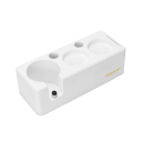 Suport pentru tamper și portafiltru 58 mm cu 2 orificii pentru tamper, 1 suport pentru portafiltru și 2 sloturi pentru perii Organizator din plastic ABS pentru baristi 2