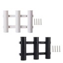 Suport pentru undițe 3 poziții suport ușor din plastic aproximativ 31 × 22,5 cm organizator portabil pentru echipamente de pescuit 1