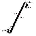 Suport pentru ușă 38 x 2,2 cm Cârlig metalic pentru coroane festive Suport solid pentru decorațiuni suspendate Suport metalic practic pentru decorarea casei 2