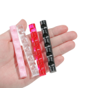 Suport portabil pentru pensule 1 x 8 cm 5 grile Mini suport din cristal pentru mini pensule pentru unghii organizator Nail Art 2