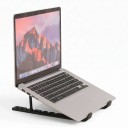 Suport răcitor portabil pentru laptop 27 x 21 x 9 cm pliabil cu ventilator încorporat și înălțime ajustabilă universală negru 4