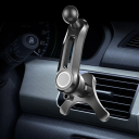 Suport telefon cu cap sferic de 17 mm cu clemă pentru orificiul de ventilație auto, compatibil cu suporturi magnetice și cu bilă pentru navigație GPS 4