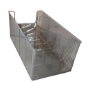 Suport transparent din plastic pentru CD-uri 26 x 13,5 x 11 cm Cu 3 separatoare Organizator pentru discuri Suport compact pentru CD-uri pentru acasă și birou 1