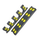 Suport vertical de perete pentru undițe, suport de depozitare 42 x 9,5 x 2,1 cm pentru până la 10 undițe, construcție compactă pentru depozitarea organizată a echipamentului 6