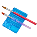 Suporte acrílico de 5 peças com palete 7 x 10 x 0,8 cm Organizador de ferramentas de manicure para modelagem e pintura de unhas 3