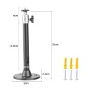 Suporte ajustável de 21 cm com rotação de 360° Suporte metálico para projetor e câmara Capacidade até 1 kg 4