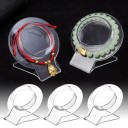 Suporte de acrílico transparente para pulseiras suporte de mesa redondo organizador transparente para exibição de pulseiras 4