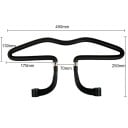 Suporte de cabide para carro universal para roupa na cabeça do banco superfície macia 450x250 mm adequado para fatos casacos camisas sobretudos 3