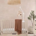 Suporte de madeira para brinquedos suspensos, para fixar atrás do berço, altura 69 cm, ideal para pendurar brinquedos e decorações 5