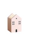 Suporte de madeira para lápis 12,5x8x8 cm com casinha desenhada Organizador de material de escrita Caixa de armazenamento para pincéis 1