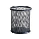 Suporte de metal em rede para lápis 9,5x9 cm Organizador quadrado para material de escrita Copo resistente para canetas Caixa de arrumação 1