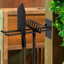 Suporte de parede em metal para ferramentas 25 cm Gancho simples Organizador para pás, ancinhos e vassouras para a oficina ou garagem 4