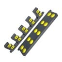 Suporte de parede vertical para canas de pesca 42 x 9,5 x 2,1 cm até 10 canas construção compacta para arrumação organizada do equipamento 6