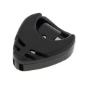 Suporte de plástico para palhetas com estojo prático Suporte preto para guitarra Suporte adesivo para armazenamento confortável de palhetas Acessórios musicais 1