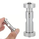 Suporte de relojoeiro em metal com cilindro e abertura para fixação do mecanismo durante a reparação altura 4,5 cm 3