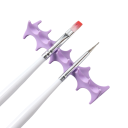 Suporte de silicone macio para pincéis 8,2 x 2,2 cm Organizador para pincéis de unhas, canetas e ferramentas de pintura Limpeza fácil Proteção da mesa 5