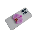 Suporte de telefone com anel em forma de orquídea, grip acrílico, suporte para telefone para um manuseio confortável do móvel e apoio durante o uso 5