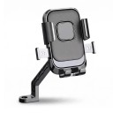 Suporte de telefone para espelho de moto e scooter com fecho rápido Rotação 360° Jogo de bola Para telefones de 4,7–7,1 polegadas 10 x 12 x 3 cm 1