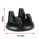 Suporte de telefone rotativo para carro 7,3 x 4 cm Suporte antiderrapante para consola central Rotação 360° Fixação estável Acessórios móveis 3