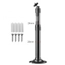 Suporte de teto telescópico 20–40 cm Universal para parafuso 1/4" Ângulo ajustável Suporte metálico para projetores e câmaras 2