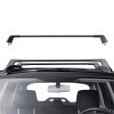 Suporte de teto universal para automóvel 120 cm capacidade 90 kg alumínio preto barras de teto para transporte de carga 2