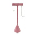 Suporte de veludo para brincos em forma de T 16 × 4 cm suporte de veludo rosa suporte de joias suporte de mesa para exibição de brincos 2