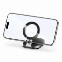 Suporte de ventosas para telefone 8,5 x 6 x 1,6 cm suporte magnético para smartphone com 18 ventosas e anel articulado preto para mesa 9