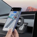 Suporte magnético para telemóvel Tesla Model 3 Highland 2024 e Model Y Launch 2025 Rotativo a 360° Base de silicone Preta Anti-vibrações 3