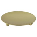 Suporte metálico para vela 7 cm Candeeiro redondo de ferro fundido em aço inoxidável Base elegante para casa de banho Candeeiro para casamento e decoração de festa 5