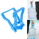 Suporte para barris de água com pega ergonómica 12,5 × 14 × 5,5 cm suporte de plástico azul para transporte de grandes garrafas de água 5