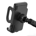 Suporte para bebida e telemóvel de carro 2 em 1 Rotativo a 360° Para telefones de 4,8 a 10 cm Bebidas até 7,2 cm ABS e PC Preto Organizador de carro 2
