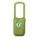 Suporte para bebida infantil para bicicleta com rosto 8,5 x 8 x 27 cm Cesto de silicone para garrafa para guiador Tamanho universal 6