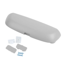 Suporte para óculos de sol para carro 20,5 x 7,5 x 3,8 cm plástico ABS Caixa de armazenamento para óculos Estojo de arrumação para carro Fixação segura interior 2