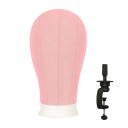 Suporte para perucas com suporte para mesa, circunferência da cabeça 55,88 cm Tecido de qualidade para salões de cabeleireiro 10