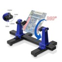 Suporte para placas de circuito 30 x 16,5 x 12,5 cm Suporte ajustável para placas 0–200 mm com rotação a 360° para soldadura e reparações 5