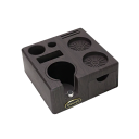 Suporte para tamperes e portafiltragem com gaveta Organizadores de acessórios para máquina de café 51-54 mm plástico ABS com orifícios e compartimentos 3