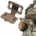 Suporte para telefone 8,9 x 7,15 cm Compatível com coletes tácteis e de caça Estojo resistente Cores neutras Fixação segura Equipamento outdoor 2