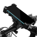 Suporte para telemóvel 4,5–7" para guiador Antiderrapante Rotativo 360° Suporte de bicicleta universal Fixação segura do telefone 2