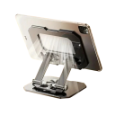 Suporte rotativo 360° para tablet em liga de alumínio Suporte ajustável para visualização confortável Base rotativa estável Suporte de mesa 2