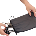 Suporte tripé para grelhador Camping Cadeia 50 cm Barras 21,5 cm e 13 cm Aço inoxidável Liga de alumínio Suporte suspenso para caldeirão e grelhador 2